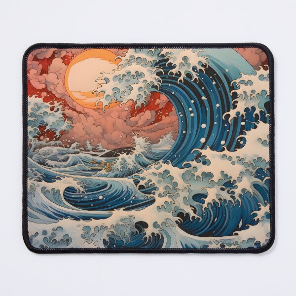Item preview, Blue/Red/Orange Traditional Finger Waves designed and sold by dcrc.