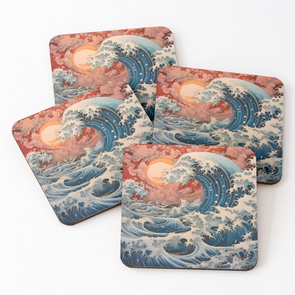 Item preview, Blue/Red/Orange Traditional Finger Waves designed and sold by dcrc.
