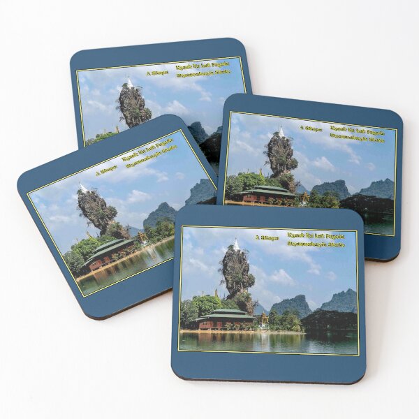 Item preview, A Stupa : Kyauk Ka Lat Pagoda Travel and Tourism Print designed and sold by posterbobs.
