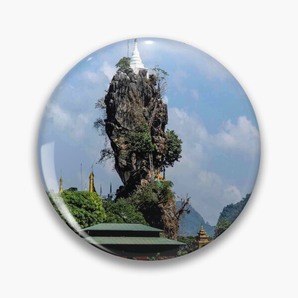 Item preview, A Stupa : Kyauk Ka Lat Pagoda Travel and Tourism Print designed and sold by posterbobs.