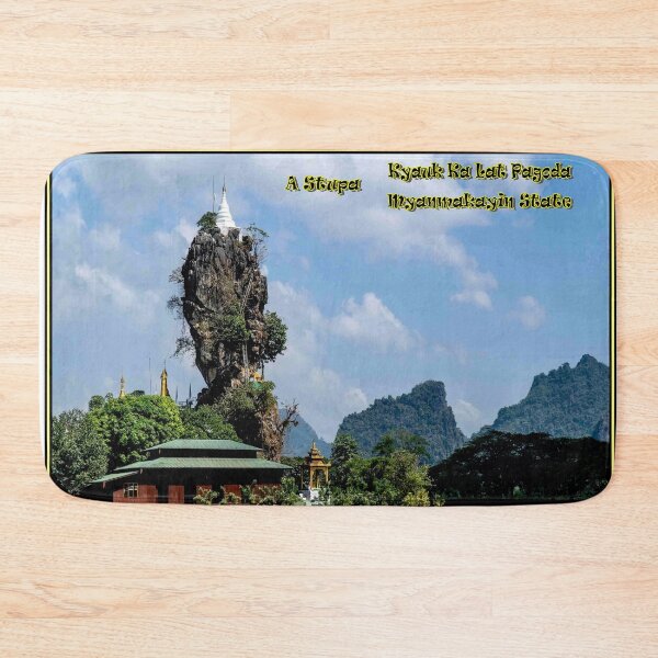Item preview, A Stupa : Kyauk Ka Lat Pagoda Travel and Tourism Print designed and sold by posterbobs.