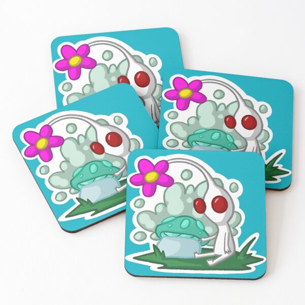 Item preview, White Pikmin W mushroom bud designed and sold by ThinkinLikeJack.