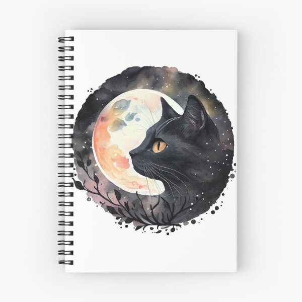 Item preview, Dark Cat Moon kitten pet meow  feline kittens black love kitty Shadows  designed and sold by Redkaone.