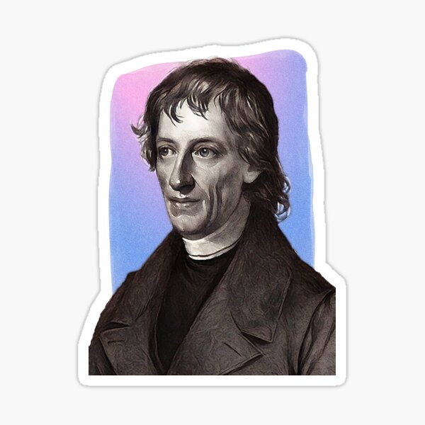 Item preview, Bohemian Mathematician Bernard Bolzano - purple pink - illustration  designed and sold by Litstoy.