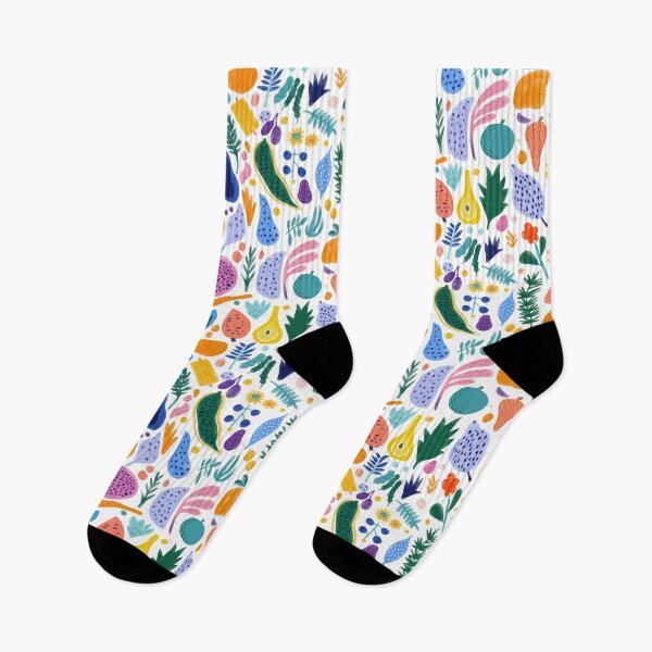 Item preview, Vibrant harvest - Semi-Abstract Leaf, Fruit, and Veg Pattern designed and sold by LucyFaulke.
