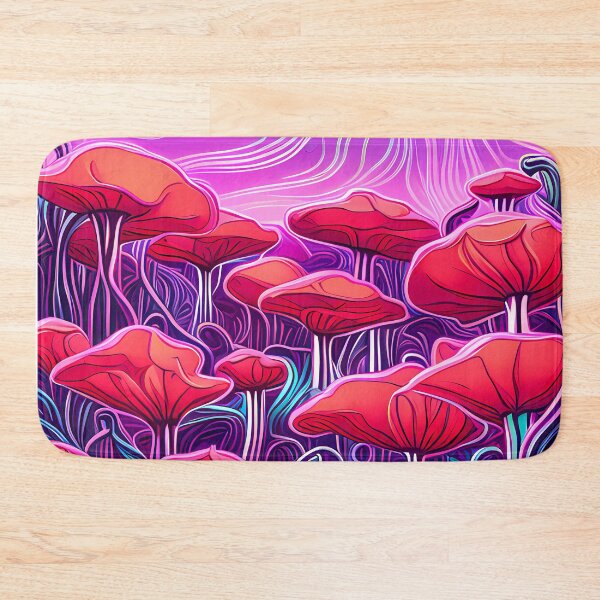 Item preview, Noen Lights Boomer Mushrooms Reacting to the Moon Light Night Darkness designed and sold by wojysmokes.