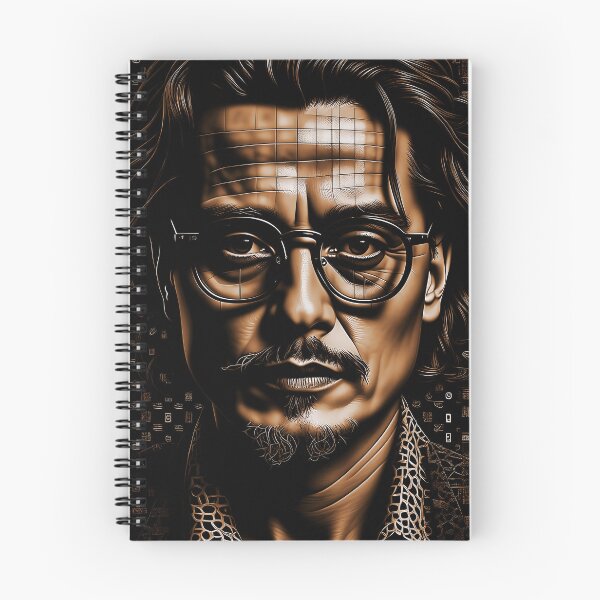 Item preview, [Arte AI] Johnny Depp, estilo de arte óptico designed and sold by Sissle.