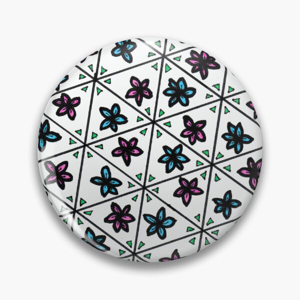Item preview, Geometric Floral Pattern-Triangles designed and sold by foundunbound.