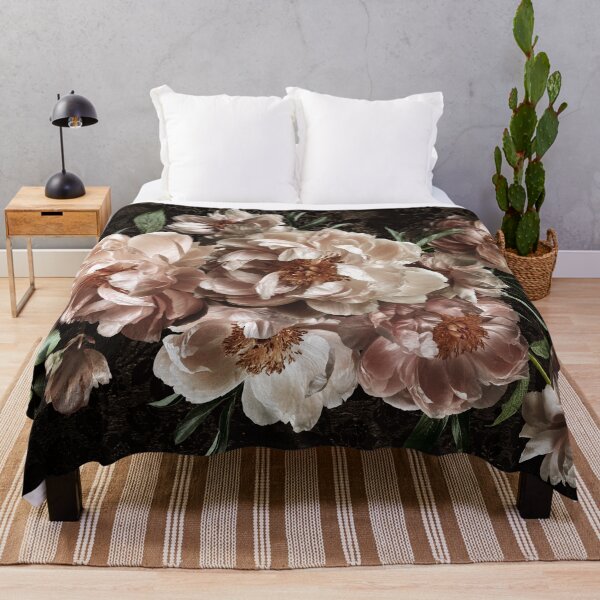 Item preview, Baroque Vintage Peach Peonies Meets Gothic Nightgarden designed and sold by UtArt.