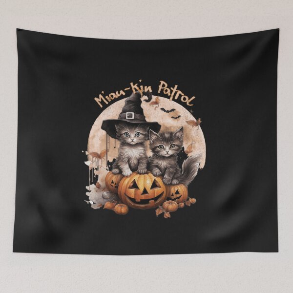 Item preview, Halloween autumn cats- Miau-kin Patrol designed and sold by PositiveIdeas.