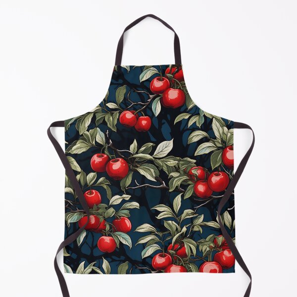 Item preview, "Crimson Harvest: A Tree Laden with Goodness"—an autumn composition in crimson and the last of the green leaves on dark background in a season called Harvest designed and sold by ignasirus.