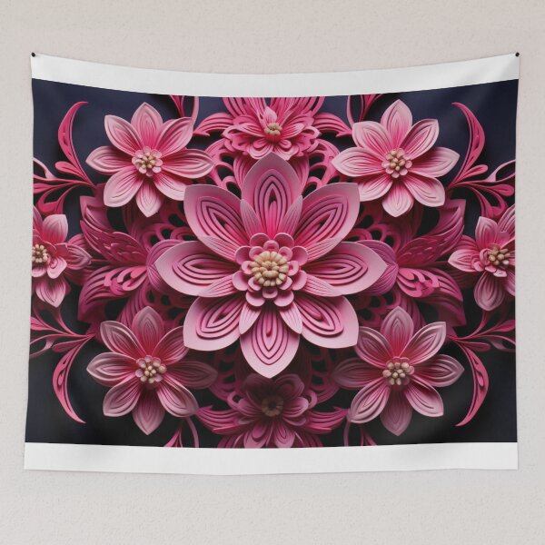 Item preview, pink,mandala,flowers,pattern designed and sold by Desiyuchi.