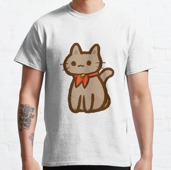 Roblox T-shirt // Black and orange pusheen themed halloween top