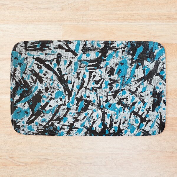 Item preview, Brushstrokes in Blue and Black designed and sold by DanielleGensler.