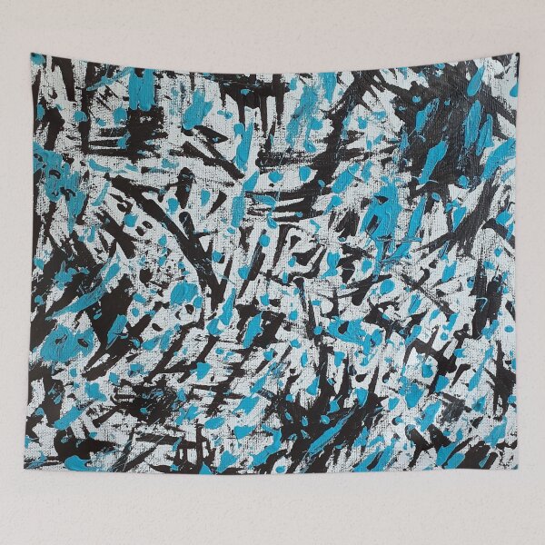 Item preview, Brushstrokes in Blue and Black designed and sold by DanielleGensler.