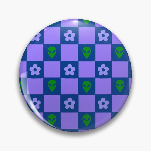 Item preview, Alien Daisey Checkerboard Pattern designed and sold by Haley Schulz.