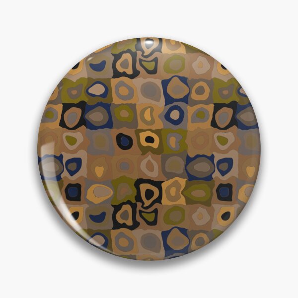 Item preview, Autumn Nights  - Retro Geometric Wobbly Square Grid Pattern designed and sold by GenAumonier.