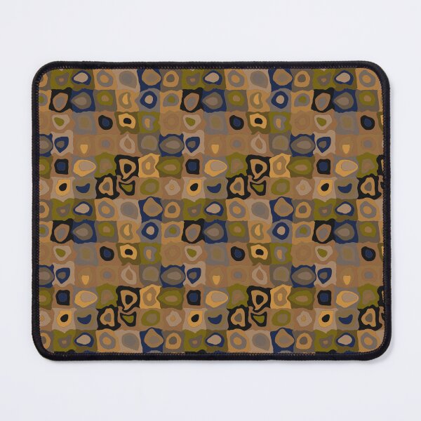Item preview, Autumn Nights - Retro Geometric Wobbly Square Grid Pattern designed and sold by GenAumonier.