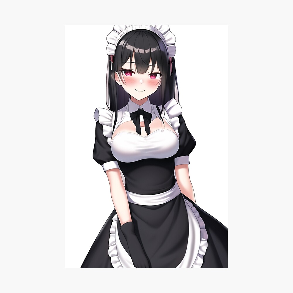 Yandere anime waifu maid