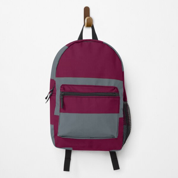 Item preview, Large BURGUNDY (Maroon) and SLATE GREY Horizontal STRIPES designed and sold by RachelMacht.
