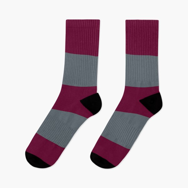 Item preview, Large BURGUNDY (Maroon) and SLATE GREY Horizontal STRIPES designed and sold by RachelMacht.