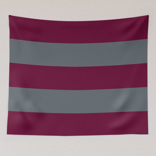 Item preview, Large BURGUNDY (Maroon) and SLATE GREY Horizontal STRIPES designed and sold by RachelMacht.