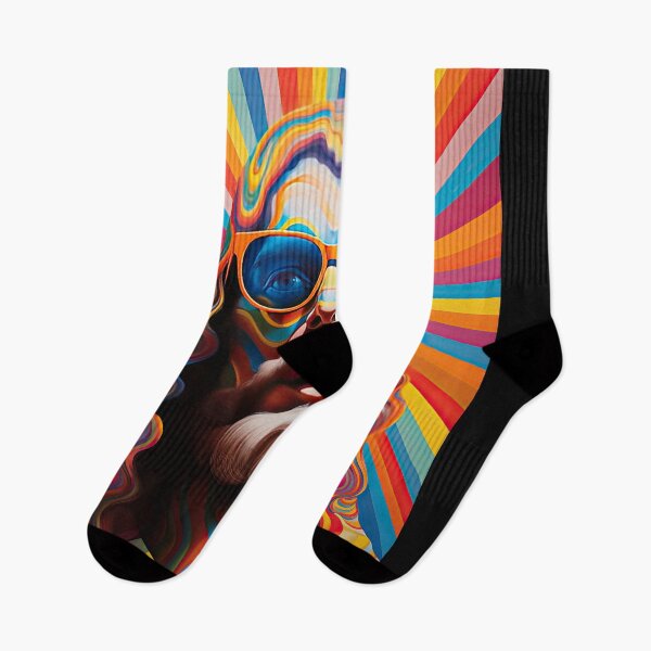 Item preview, Psychedelic Hippie Jesus - Sunglasses Op Art Design designed and sold by Mystikos Art.