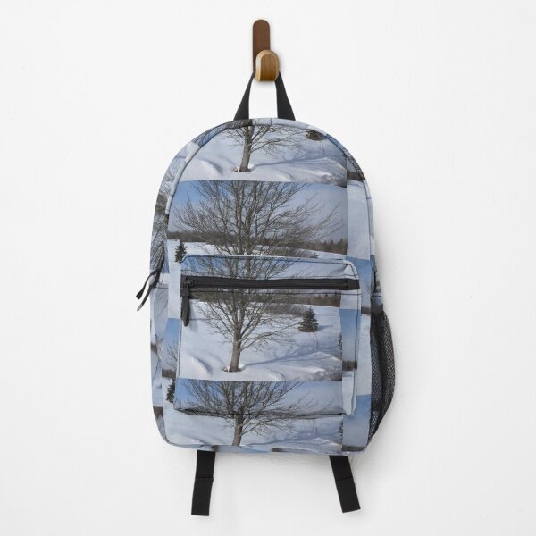 Item preview, Cool winter snowy country farmland , trees, snow and blue sky designed and sold by naturematters.