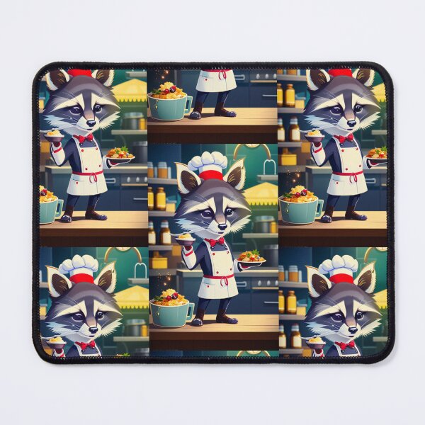 Item preview, A cool chef raccoon working in a kitchen designed and sold by Pelzi100.