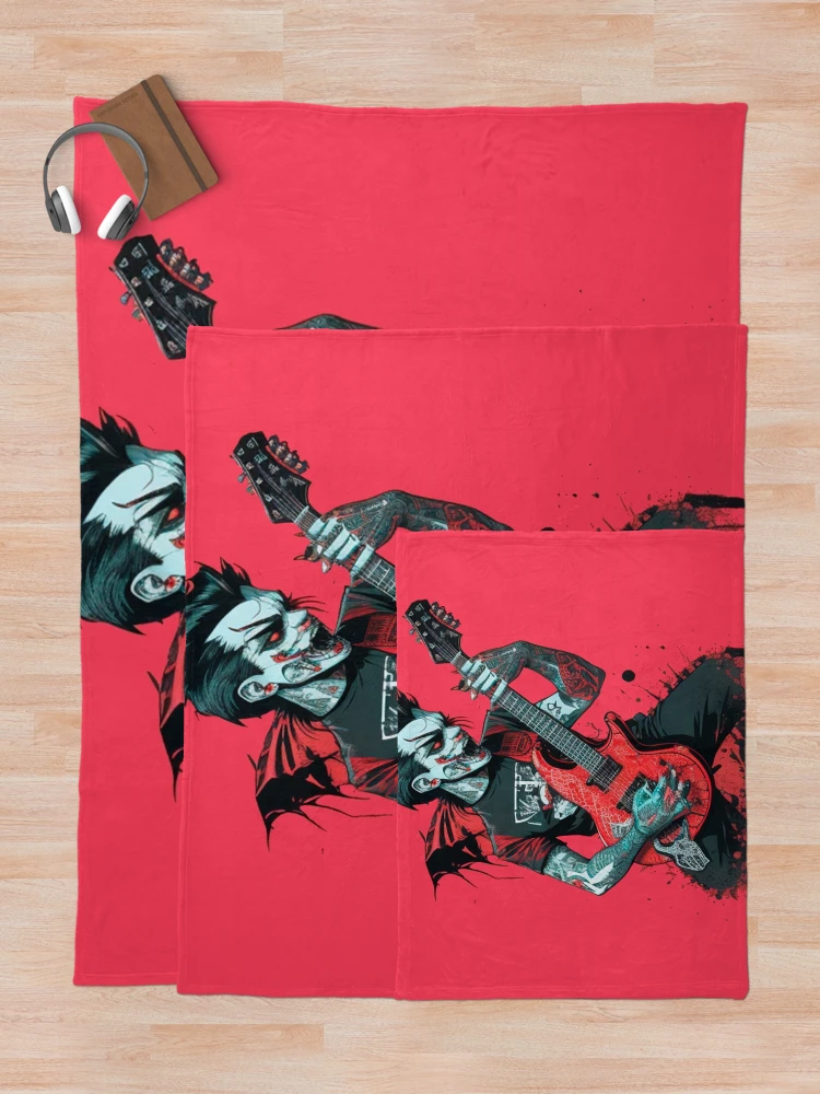 Thumbnail 5 of 6, Throw Blanket, Vampire - Rocker Collection designed and sold by OdranaDesign.