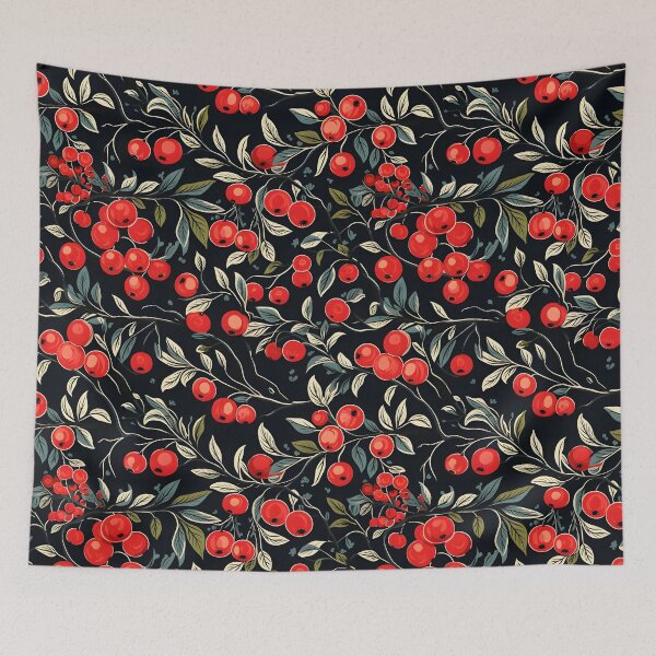 Item preview, Bountiful Orchard: Ripe for the Picking– Apple Autumn Glory and the Apple Picking Cider Season. A pattern of an apple tree in the fall, laden with ripe, harvest-ready red apples designed and sold by ignasirus.