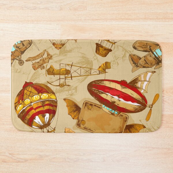 Item preview, Hindenburg Zeppelin Old Blue Grid English	 designed and sold by DOPANDA ..