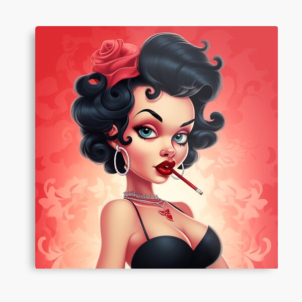 Betty Boop Metal Print for Sale by Brook P