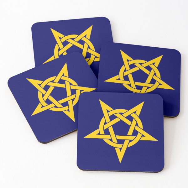 Item preview, Yellow Pentagram Intertwined With a Circle designed and sold by Jeallan Designs.