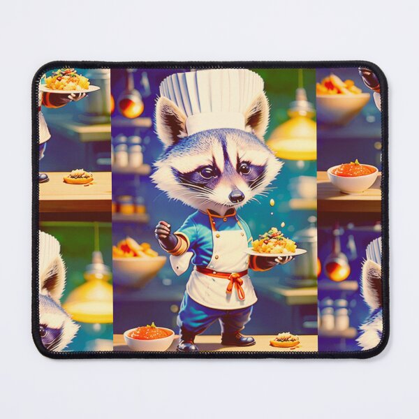 Item preview, A cool chef raccoon working in a kitchen designed and sold by Pelzi100.