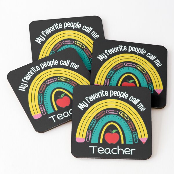 Item preview, My Favorite People Call Me Teacher - back to school first day of school teacher shirt designed and sold by MunsyArt.
