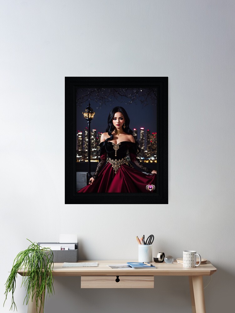 Portrait Of Anna Bautecian Beautiful AI Concept Art by Xzendor7 Wall Decor Poster