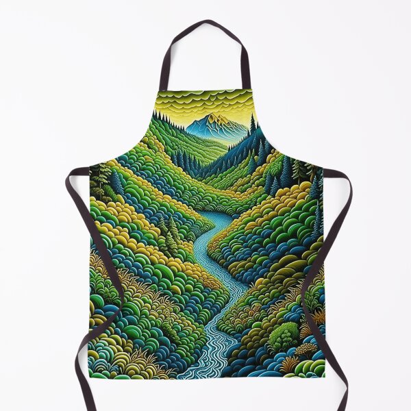 Item preview, [AI Art] Green Valley, Optical Art Style designed and sold by Sissle.