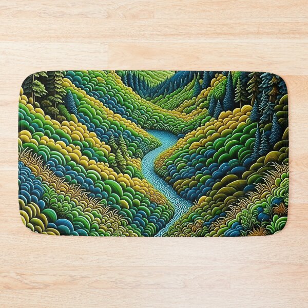 Item preview, [AI Art] Green Valley, Optical Art Style designed and sold by Sissle.