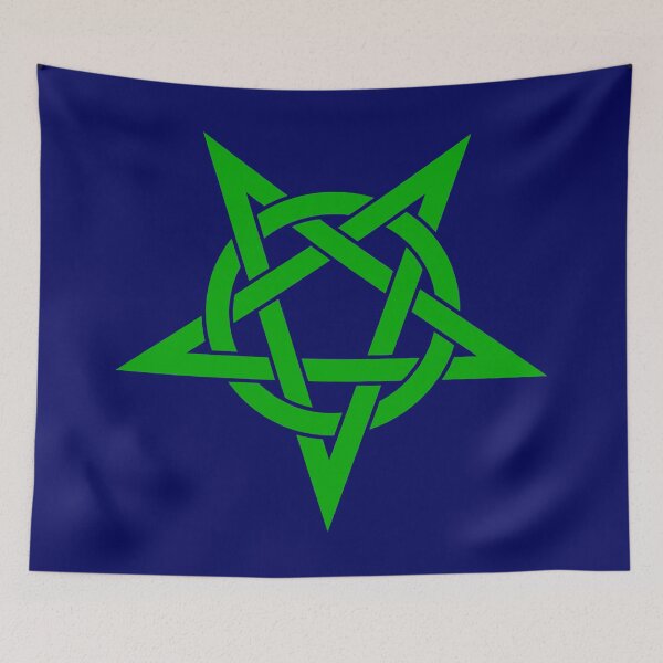 Item preview, Green Pentagram Intertwined With a Circle designed and sold by Jeallan Designs.