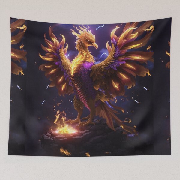 Item preview, The rise of the thunder phoenix designed and sold by Hidden  Style Store.
