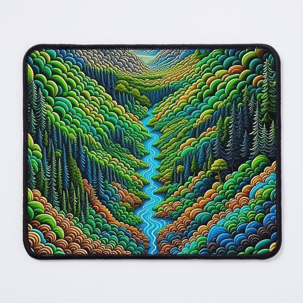 Item preview, [AI Art] Green Valley, Optical Art Style designed and sold by Sissle.