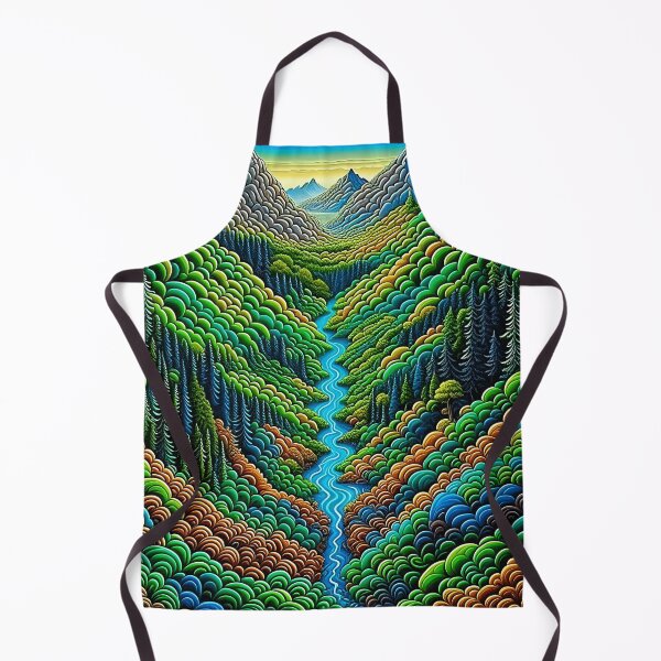Item preview, [AI Art] Green Valley, Optical Art Style designed and sold by Sissle.