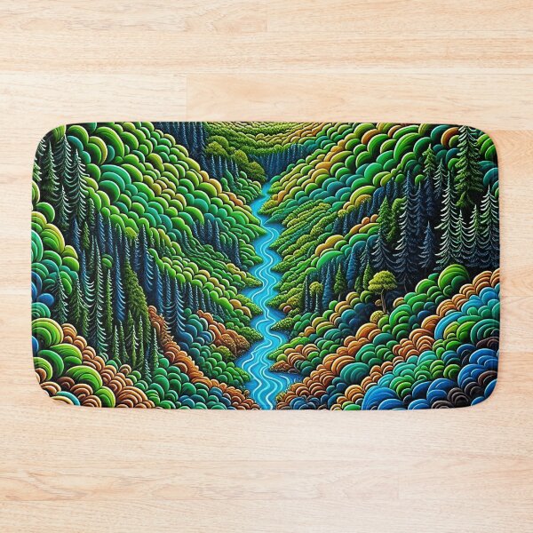 Item preview, [AI Art] Green Valley, Optical Art Style designed and sold by Sissle.