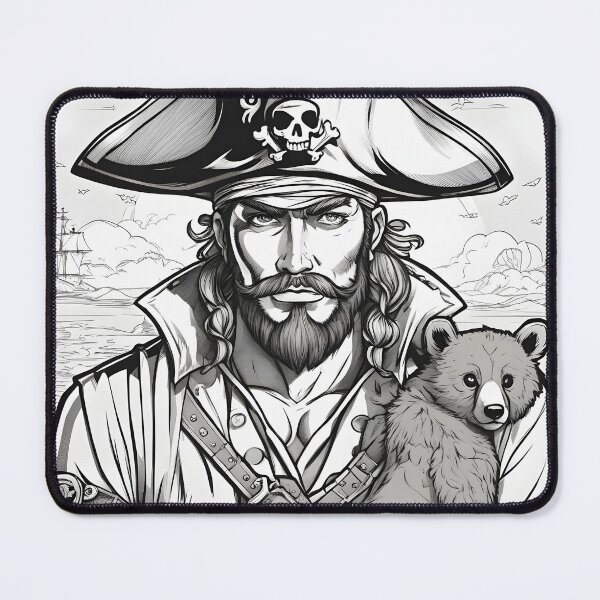 Item preview, Pirate with teddy bear designed and sold by Jambonfromage.
