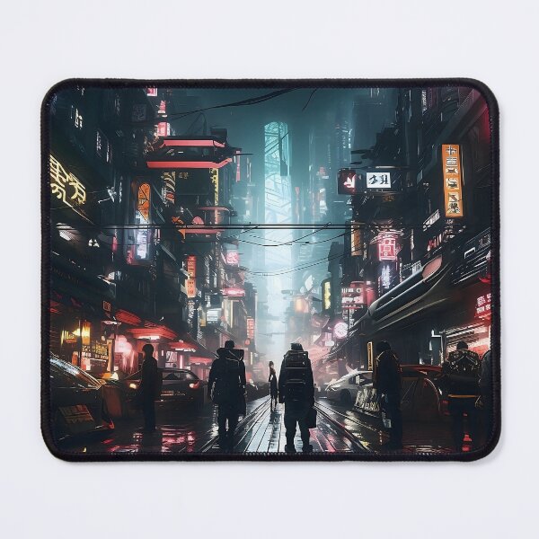 Item preview, Dark Cyberpunk Cityscape designed and sold by dcrc.