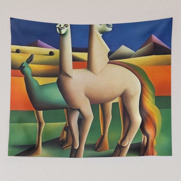 Item preview, Llama in the Andes designed and sold by George Hutton Hunter.