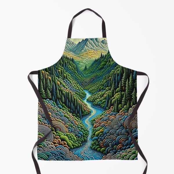 Item preview, [AI Art] Green Valley, Optical Art Style designed and sold by Sissle.