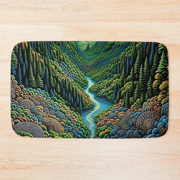 Item preview, [AI Art] Green Valley, Optical Art Style designed and sold by Sissle.