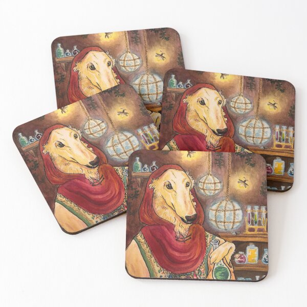 Item preview, Borzoi Potion Seller designed and sold by Melanie Westfall.